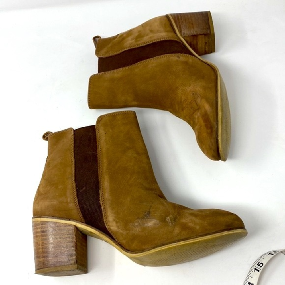 Dune London WALKER Brown Leather Pull On‎ Casual Chelsea Ankle Boots